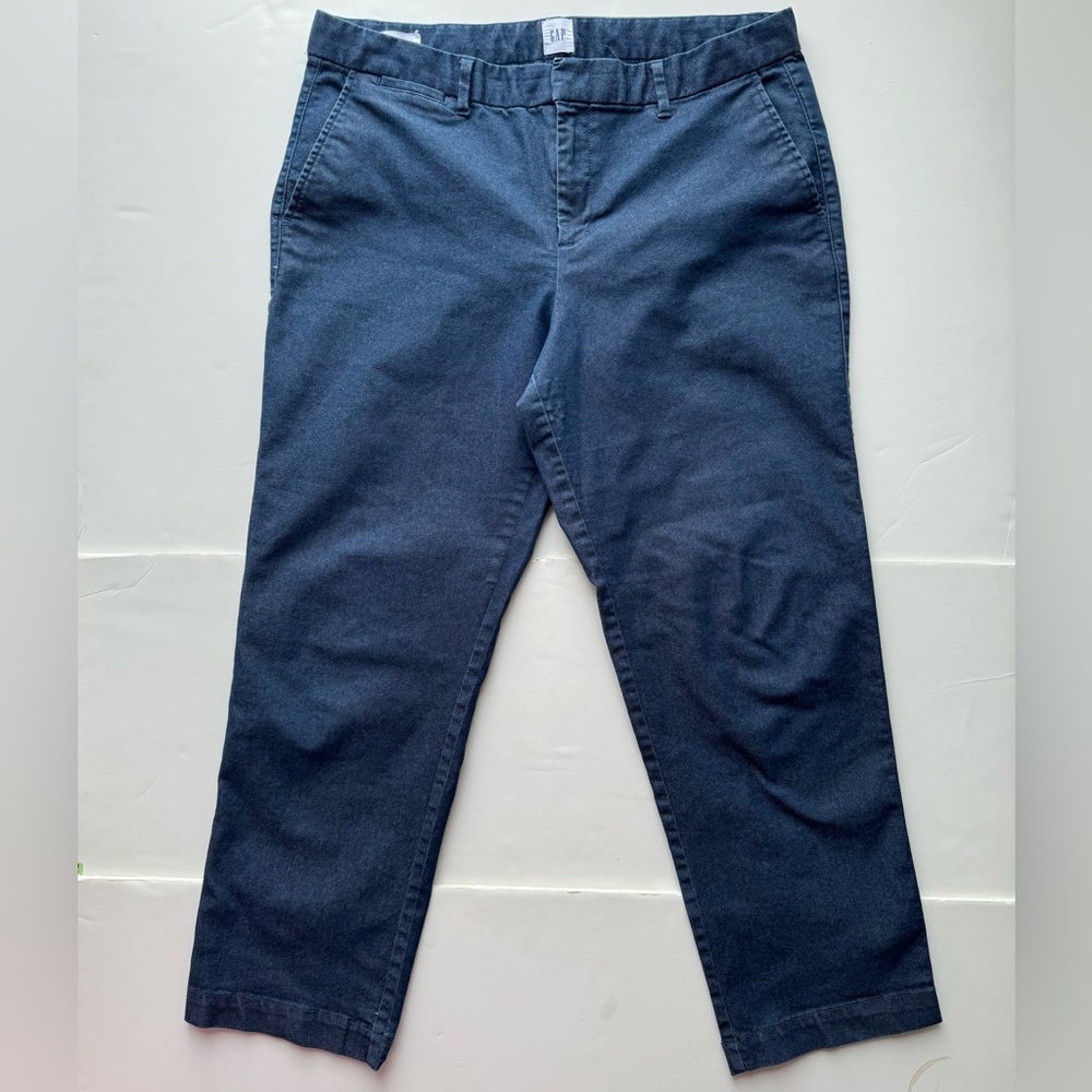 Gap Women's Slim City Cropped Ankle Pant Capri Stretch Dark Denim - Sz 12